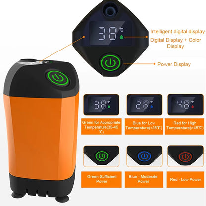 Portable Rechargeable Electric Shower Pump USB Powered Waterproof for Outdoor Camping Beach Hiking Pet Bath Car Wash